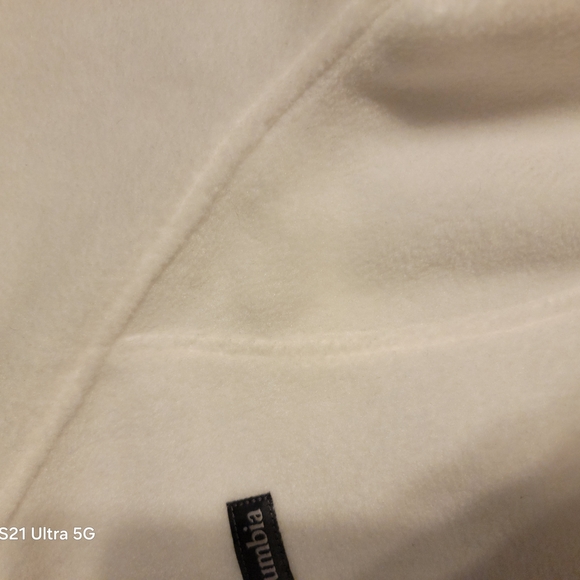 Columbia Womens Ivory Zip-Up FLEECE - Picture 4 of 7